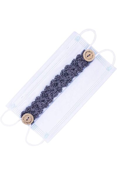 Handmadear Handmade face mask (mask) strap extenders - gray color