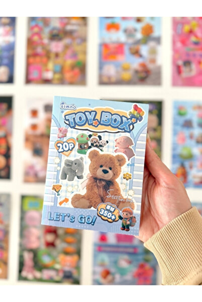 Kağıt Gemi Dükkan Kawaii Toy Box Oyuncaklar Mavi Paket 20 Yaprak 421 Adet Sti...