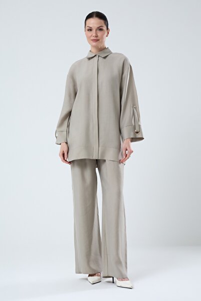 Jupe Kadın Taş Detaylı Kuşgözü Tensel Takım 8598