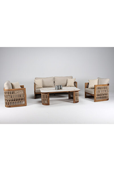 Luce Garden Noa Ahşap Koltuk Takımı