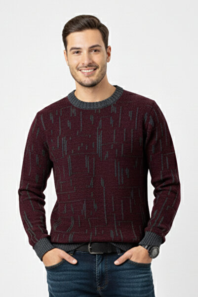 Pulltonic Чоловічий велосипедний комір з візерунком М'який светр