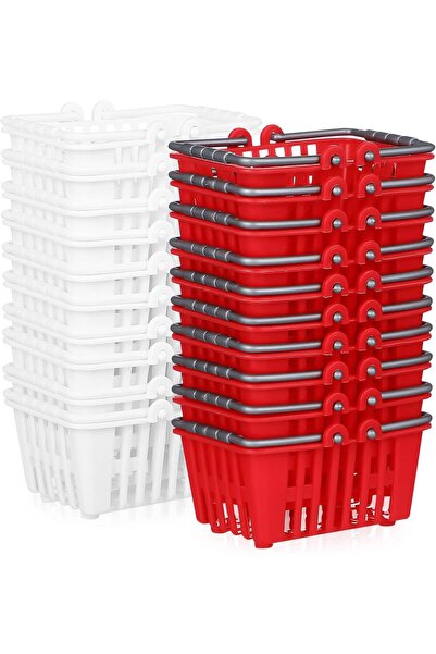 KASTWAVE Small Shopping Cart 2.6 Inch with Handle for Kids - Plastic Mini Sho...