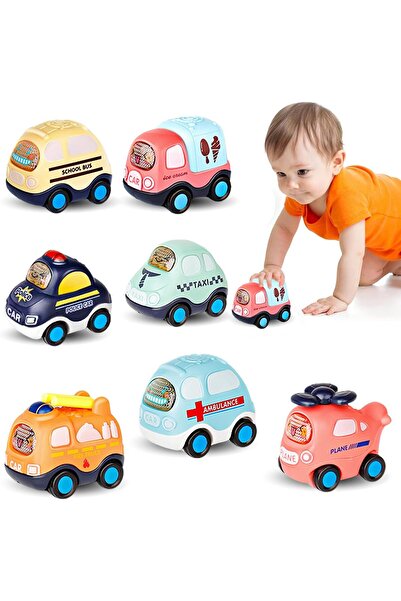 BOOMBOOMBOOM Push and Go Car Toy Set for Toddlers
