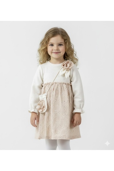 Baby Rose Children's Dress + Bag with Rose Accessories