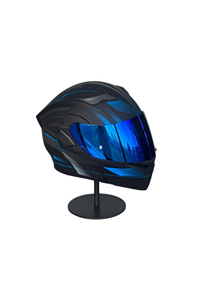 scharf 902 Çene Açılır Motosiklet Kaskı – Güneş Gözlüklü (Deep Blue Vizörlü) ...