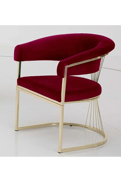 Casafun Set 2, Master, catifea, picioare si spate metal auriu, pentru living, cafenea, restorant, terase,bar