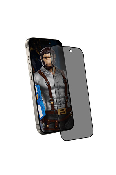 BLUEO Foil iPhone X, iPhone 10 Anti-Peep Privacy Glass, black