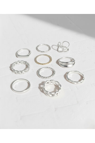 Ervalina 10'lu Yüzük ve Eklem Yüzük Seti