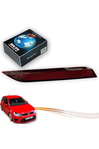 İDEAL OTOMOTİV Volkswagen Polo 2014–2017 Arka Tampon Sağ Reflektör OEM 6R0945...