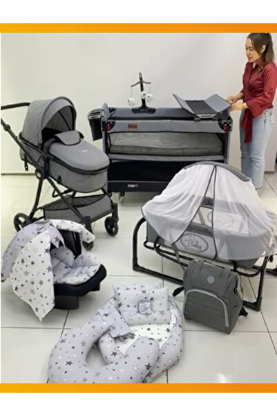 modabebekler Moda Bebekler Bebek Çeyiz Seti | Bebek Arabası Dahil Yenidoğan H...