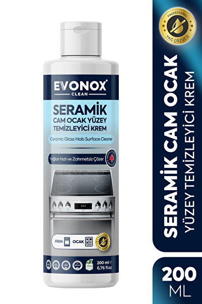 Evonox Clean Cremă pentru Curățarea Plitelor Ceramice și din Sticlă 200 ml