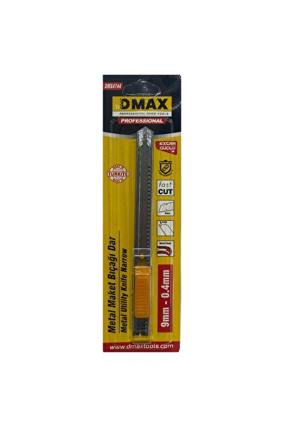 DMAX Metal Gövde Maket Bıçağı Dar Tip Profesyonel Falçata