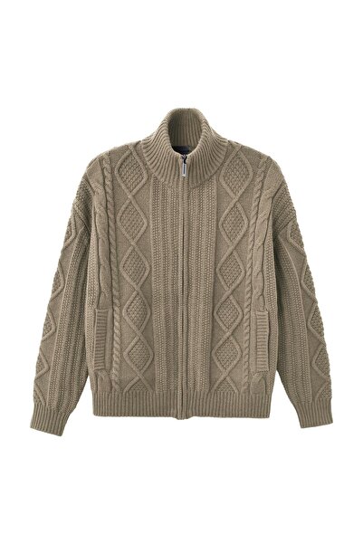 Giordano Men's Stand Collar Cardigan