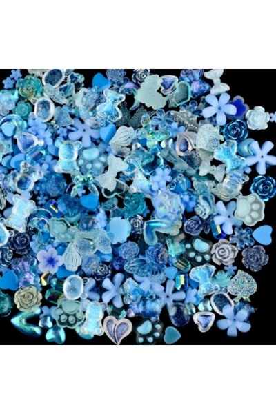 Pink Nails 3D Ocean Mix Forms