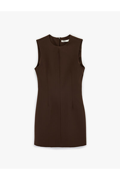 Koton Sleeveless Crew Neck A-Line Mini Dress