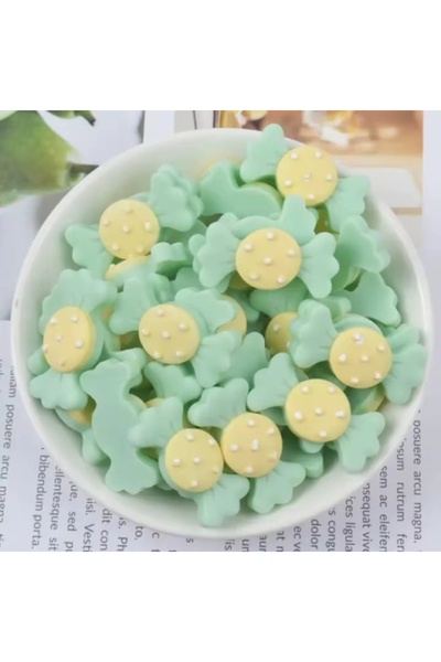 Pink Nails Set de decorațiuni pentru unghii 3D cu bomboane verzi