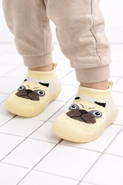 Superbaby Cream loafers with non-slip sole - Doggye