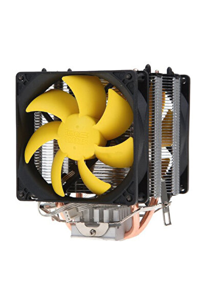 Tograt Intel & AMD Uyumlu CPU Fanı – 2x9cm Sessiz PC Cooler – LGA 775/1155/11...