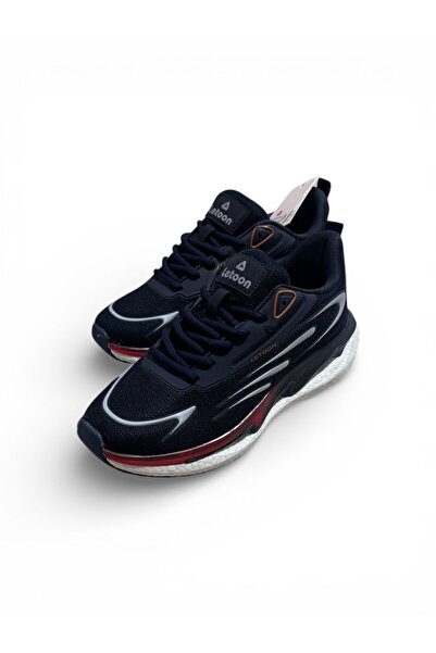LETOON Letton Men's Navy Blue Comfort Sole Air Model Lace-Up Sports Shoes Sne...