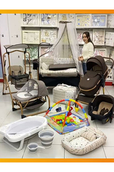 modabebekler Moda Bebekler Bebek Çeyiz Seti | Bebek Arabası Dahil Yenidoğan H...