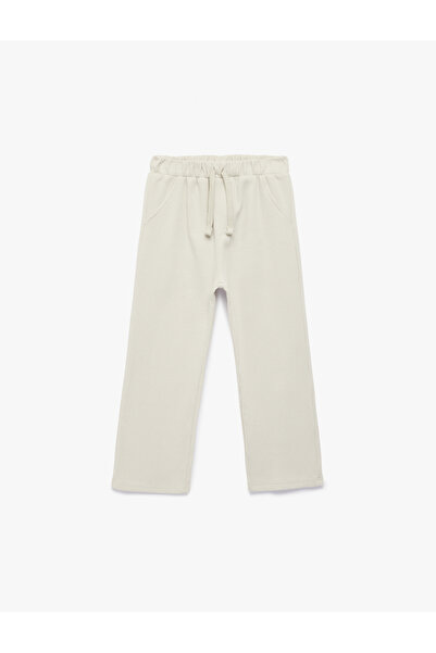 Koton Cotton Tie Waist Pocket Sweatpants