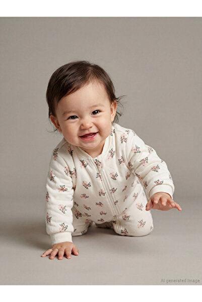 LC Waikiki Lcw Baby Ekru 2.5 Tog Floral Baby Girl Sleeping Bag