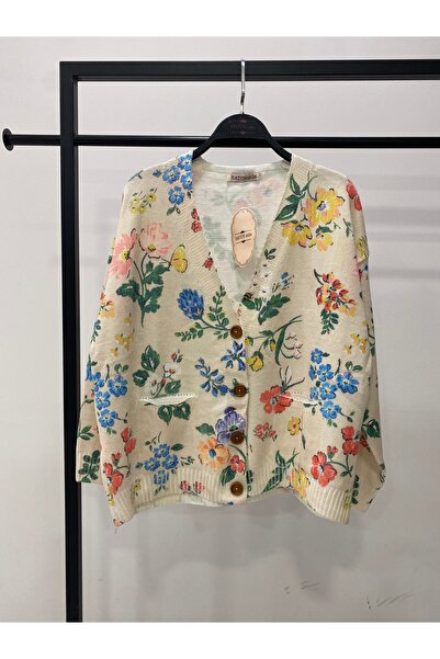 Hatun Atila Hatunatila Patterned Knitwear Cardigan - 5034-23