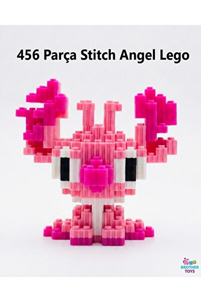 Brother Toys Büyük Boy 456 Parça Stitch Angel 3D Yapboz Bricks Figür Yapı Oyu...