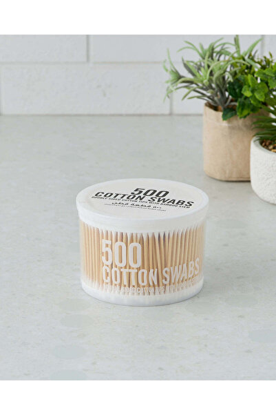 REDTAG أعواد قطنية بيضاء مزدوجة الجوانب (500 قطعة)