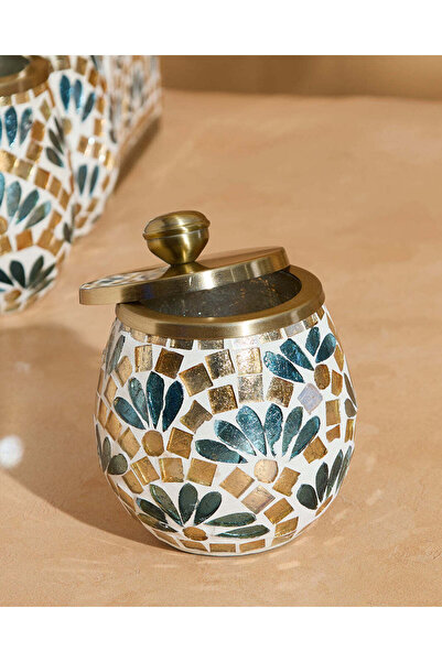REDTAG Gold Mosaic Embellished Cotton Jar