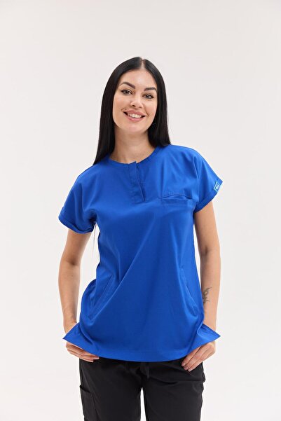 Dr. Mitra بدلة طبيب ممرضة جراحية موديل برلين قماش قابل للتمدد للسيدات