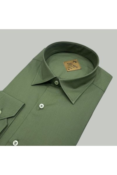 GÖMLEK GALERİSİ Men's Classic Wide Cut Straight Long Sleeve Shirt