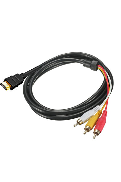 Store 1080P HDMI Erkek - 3 Rca S-Video Av Ses Kablosu Kordon Adaptörü Tv Hdtv...