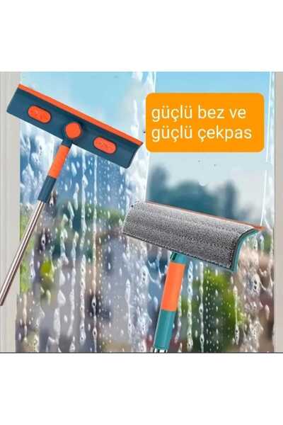 Home Cam Silme Aparatı Teleskopik Çift Yönlü Pratik 180 Derece Döner Pencere ...