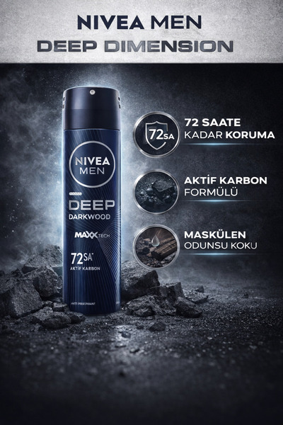 NIVEA Deep Dimension Erkek Deodorant