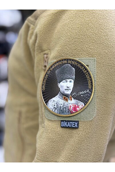KOMANDO PAZARI Atatürk patch "Özgürlük Bağımsızlık Benim Karakterimdir" yazılı ULTRA 3D KABARTMALI arma Peç