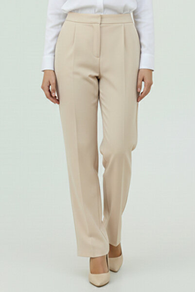benguen With Pockets Palazzo Pants A1107 Beige