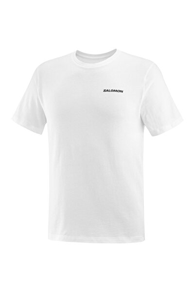 Salomon Graphic Perf Men's White Running T-Shirt Men's Running T-Shirt Lc2219500