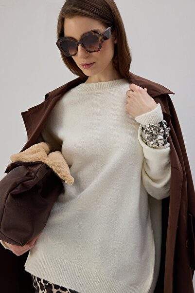 Touché Privé Crew Neck Oversized Knit Sweater