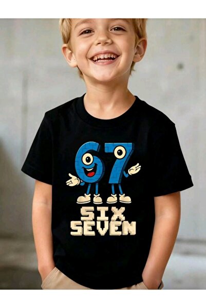 stil x تيشيرت للأولاد مطبوع عليه ستة سبع، 67 تصميمًا