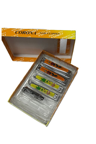Corona Colorful Nail Clipper Set – 6 Pieces with Attractive Floral Designs