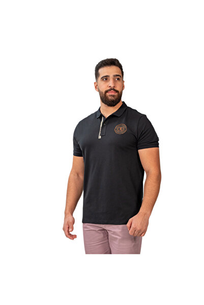 Giordano Men's Slim Fit Short Sleeve Polo with Embroidery