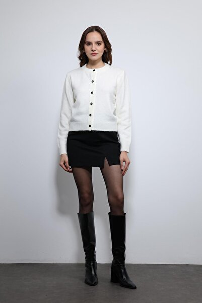 Antioch Ecru Soft Textured Cardigan