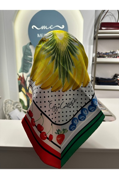 EGGO COUTURE وشاح حرير تيفيل