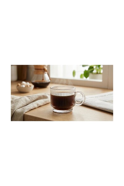 Rayan Espresso Bardağı 90 ml 6'lı Set Kahve Fincanı - Cam Bardak