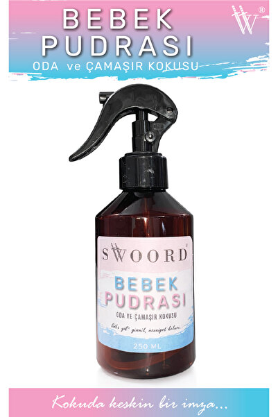 SWOORD Bebek Pudrası Oda Ve Çamaşır Spreyi Oda Kokusu Oda Spreyi 250ml