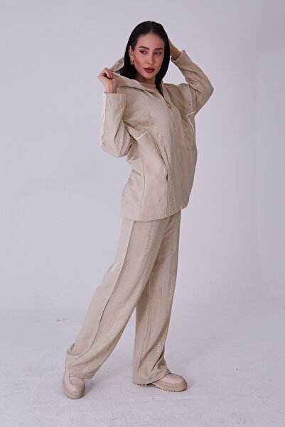 REVOLUTIONWEAR Taş Printed Sports Tracksuit Set