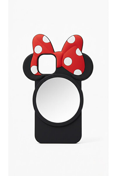 OSG Mirror Cute Ear Shock-Absorbing Silicone Case Compatible with iPhone 13 a...