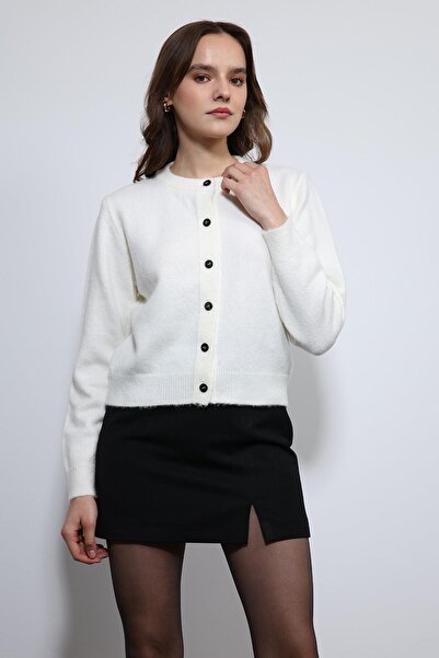 Antioch Ecru Soft Textured Cardigan