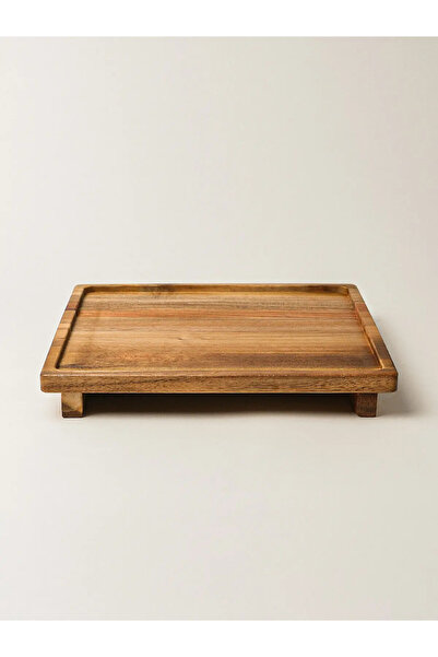 Minihol Tiva Kare Akasya Sunumluk (26 x 26 cm)